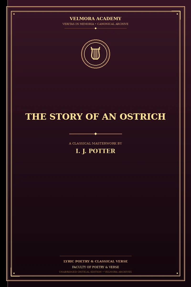 Cover of The Story of an Ostrich