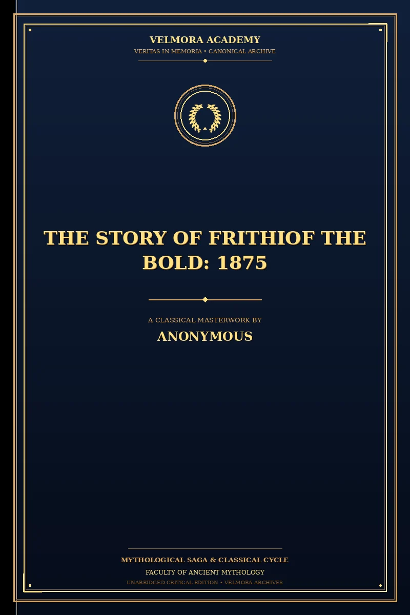 Cover of The Story of Frithiof the Bold: 1875