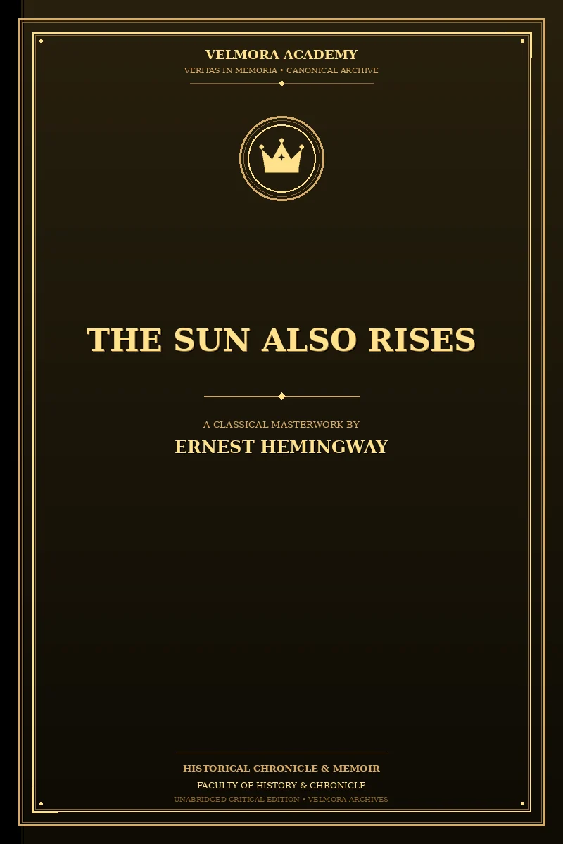 Cover of The Sun Also Rises