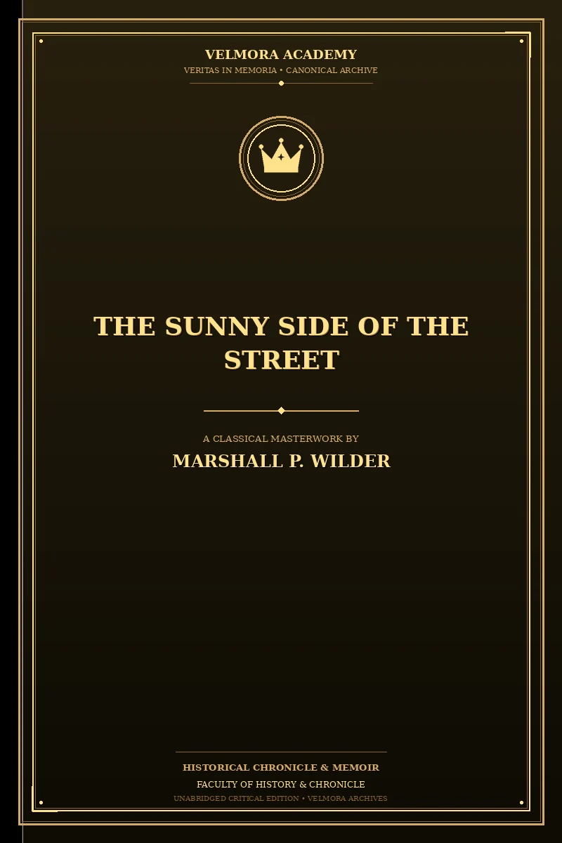 Cover of The Sunny Side of the Street