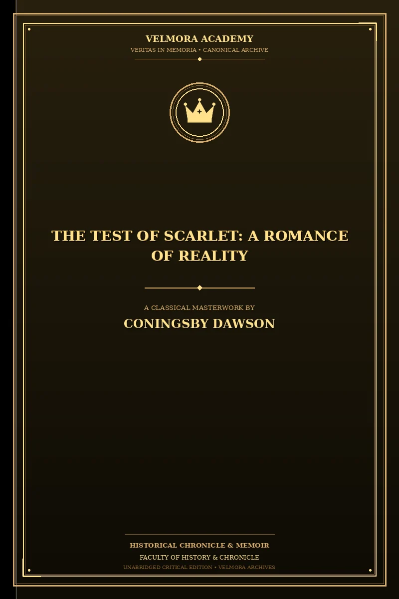 The Test of Scarlet: A Romance of Reality