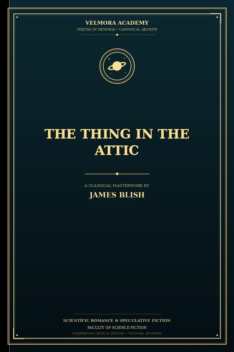 Cover of The Thing in the Attic