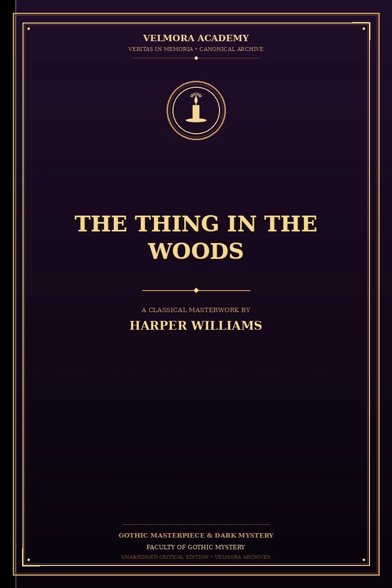 Cover of The thing in the woods