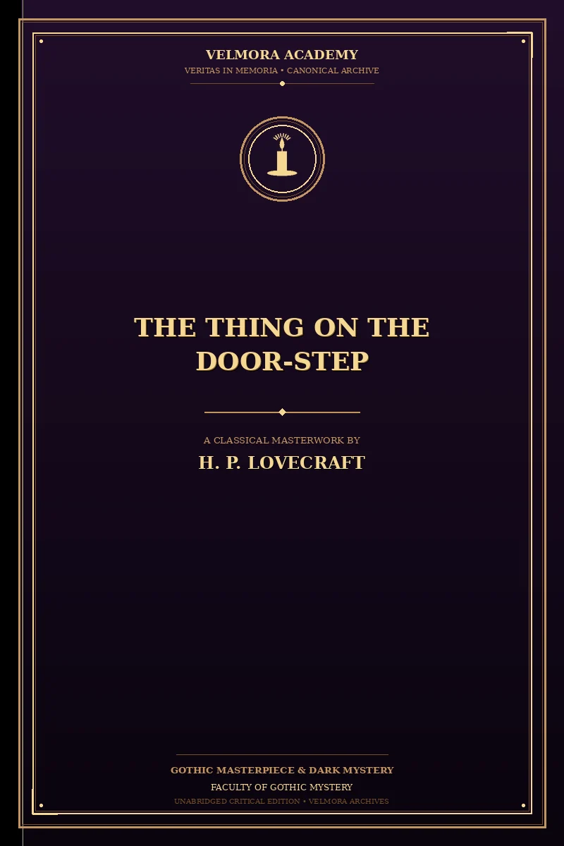 Cover of The thing on the door-step