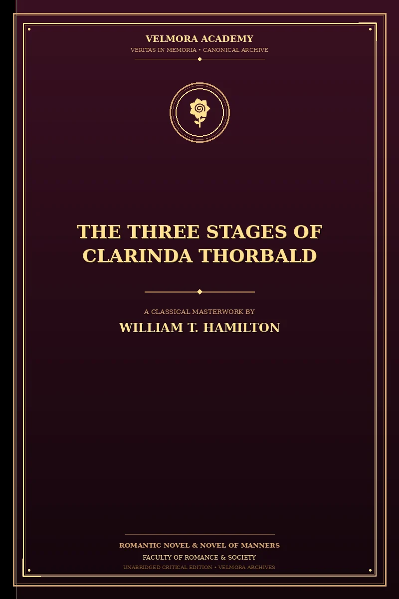 Cover of The Three Stages of Clarinda Thorbald
