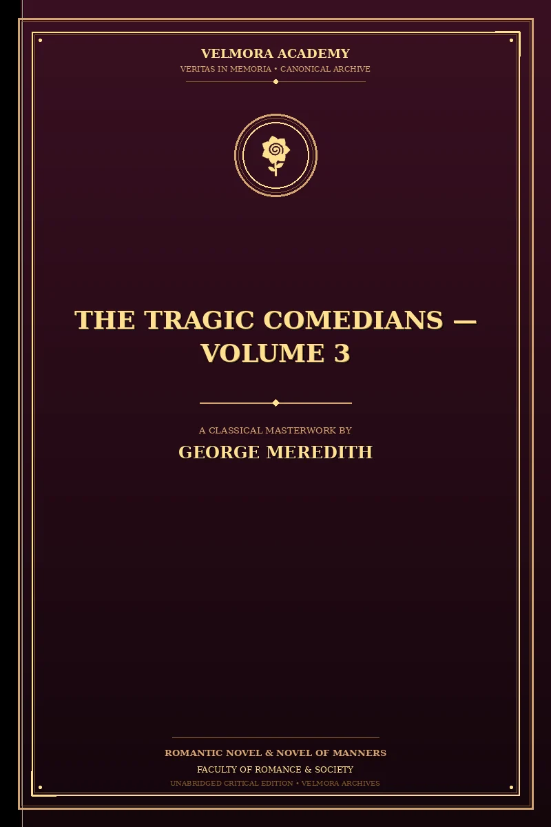 Cover of The Tragic Comedians — Volume 3