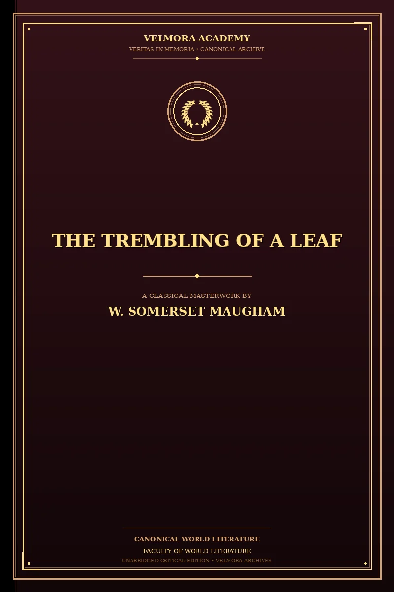 Cover of The Trembling of a Leaf