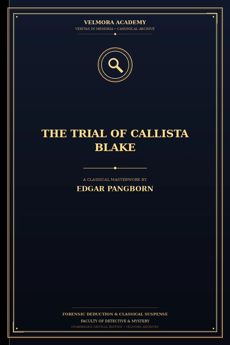 Cover of The Trial of Callista Blake