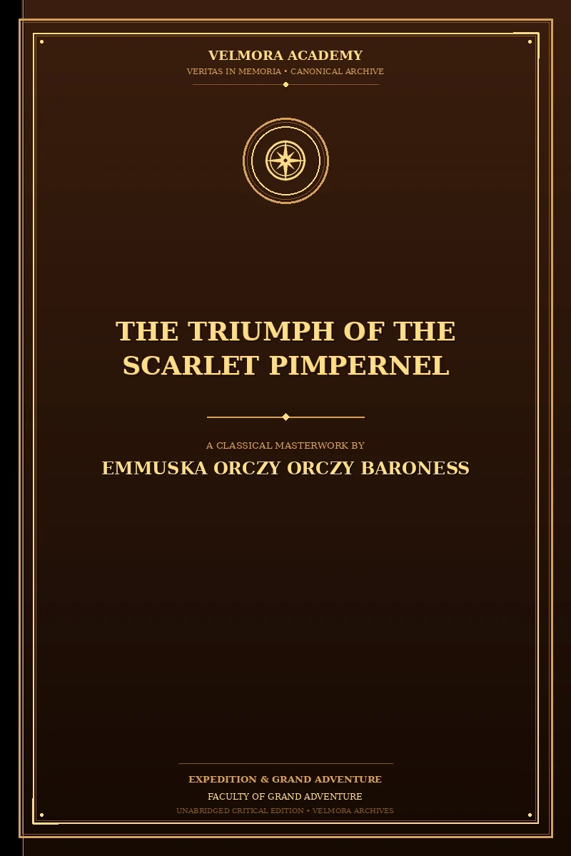 Cover of The Triumph of the Scarlet Pimpernel