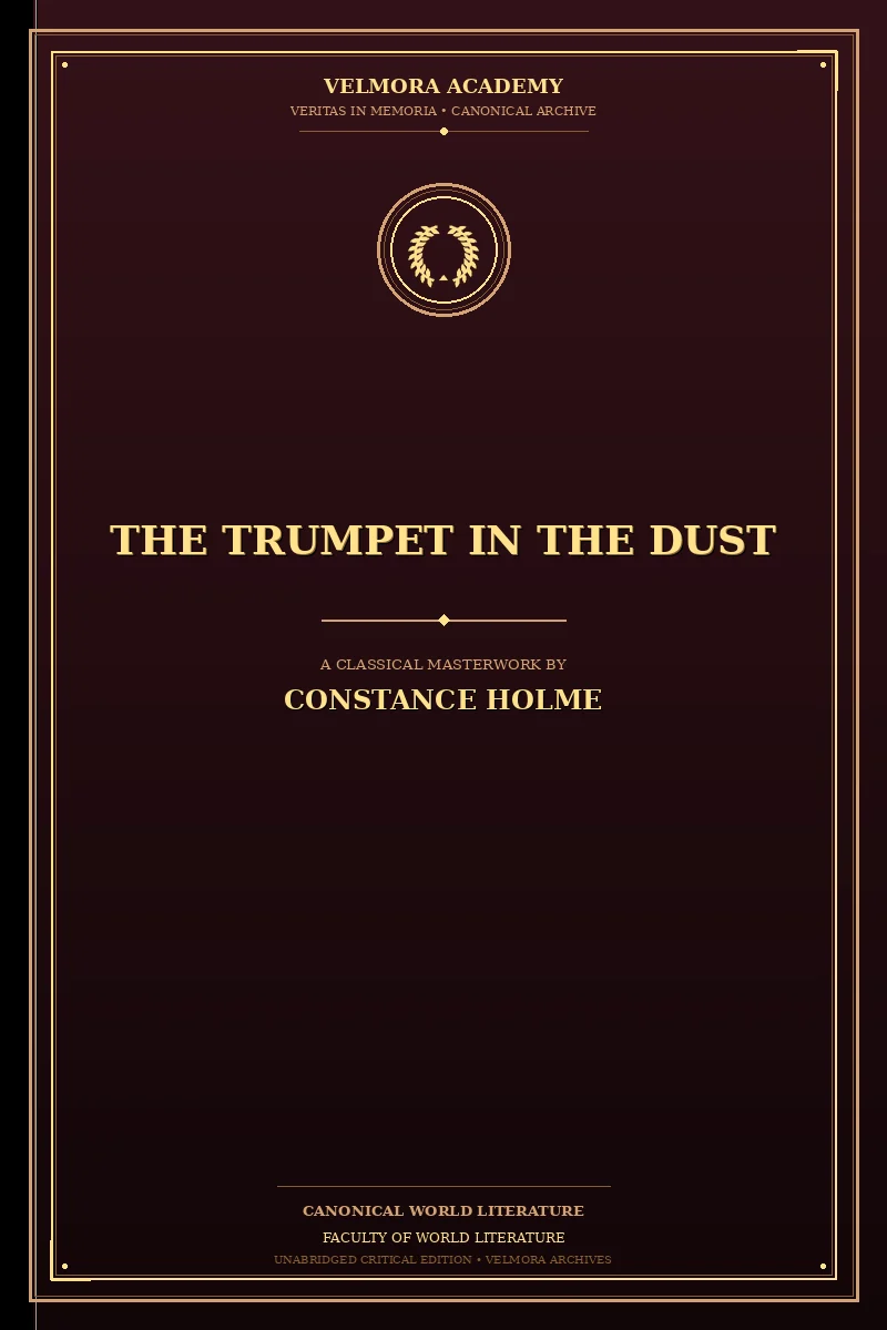 Cover of The trumpet in the dust