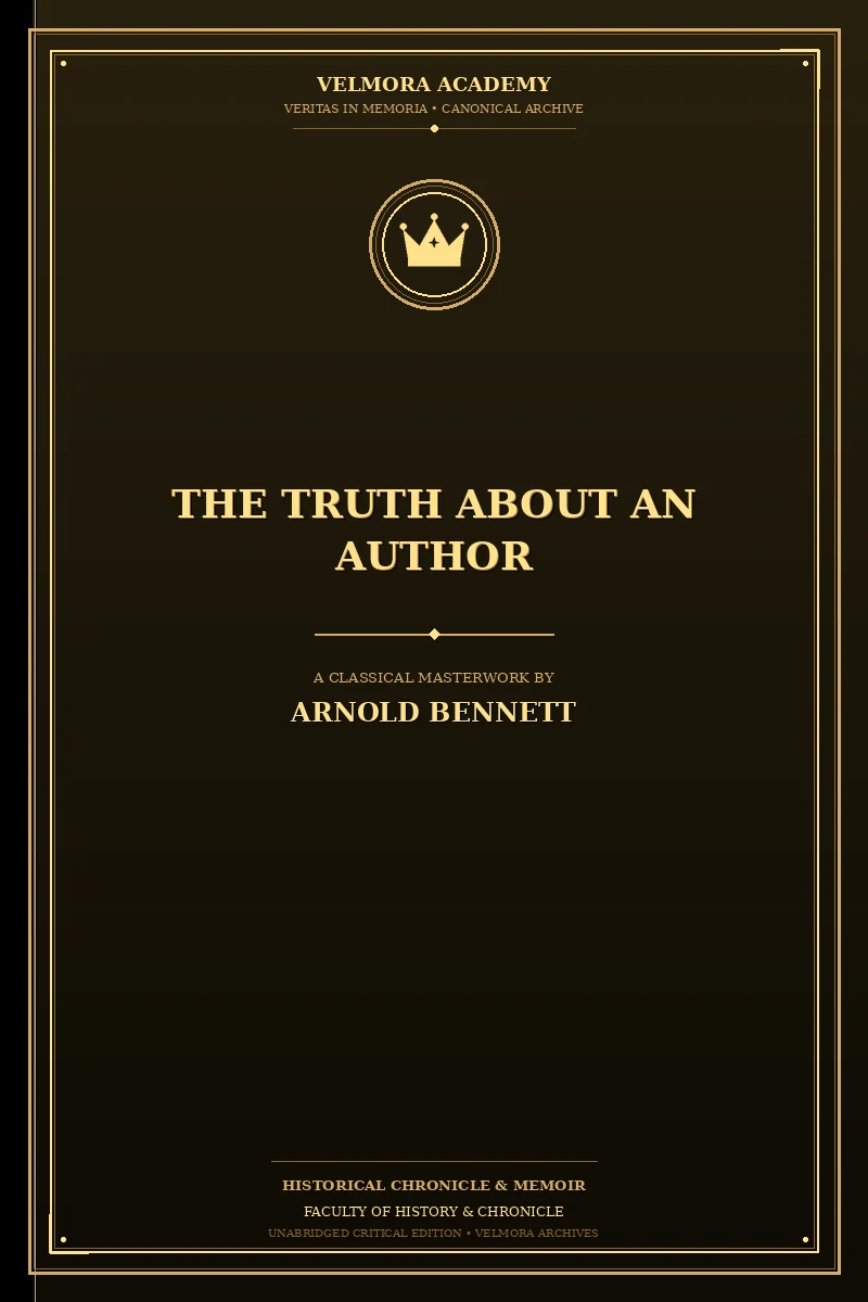 Cover of The Truth About an Author