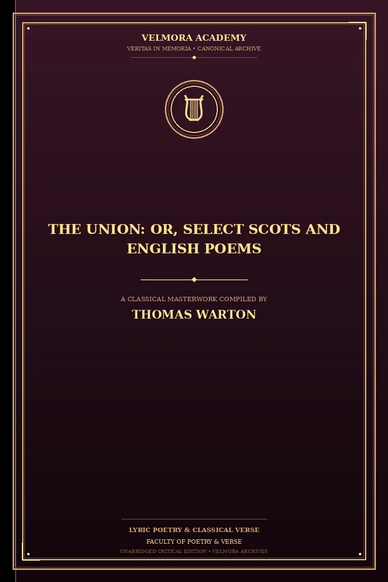 The Union: Or, Select Scots and English Poems