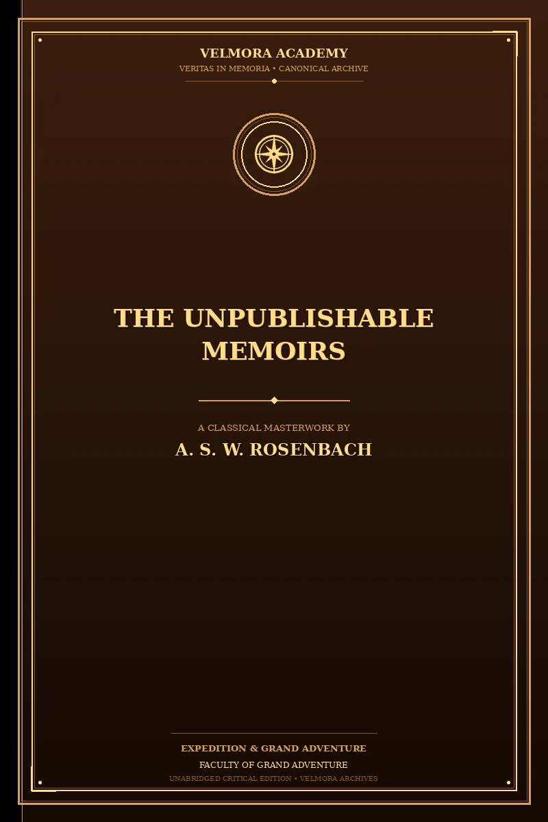 Cover of The Unpublishable Memoirs