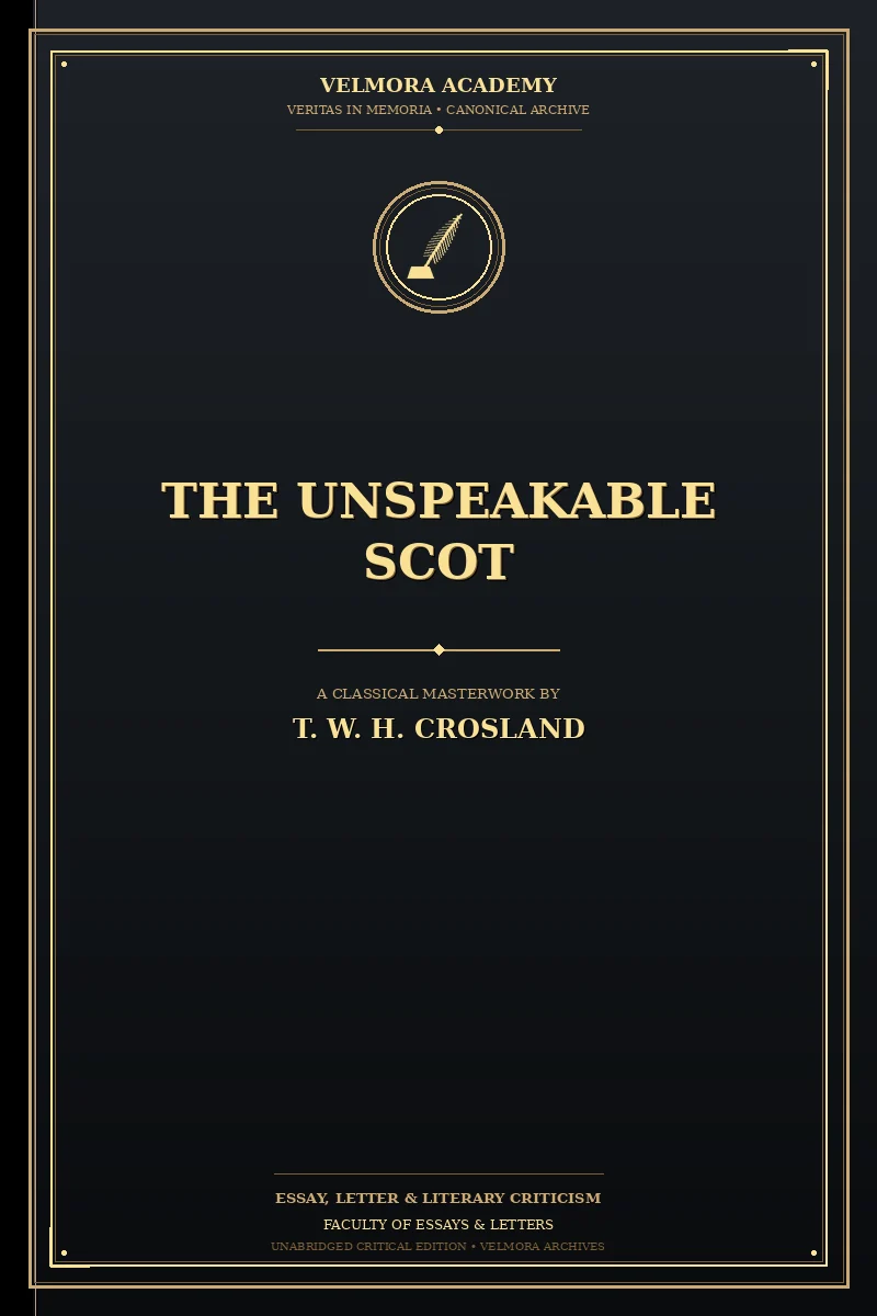 The Unspeakable Scot