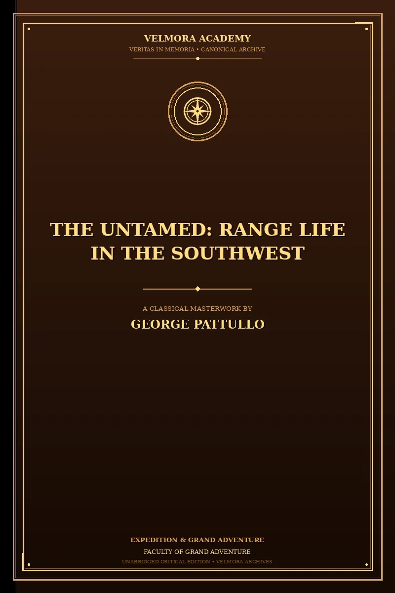 Cover of The Untamed: Range Life in the Southwest