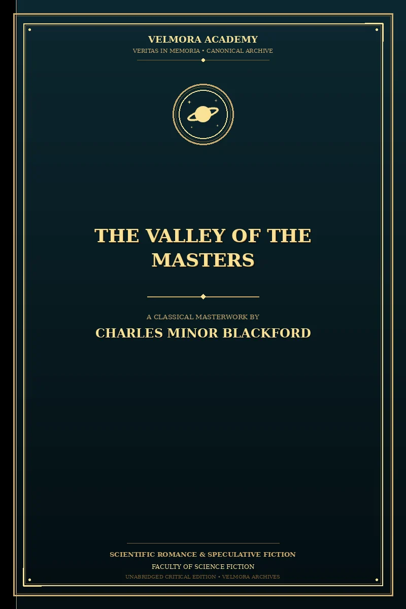 Cover of The Valley of the Masters