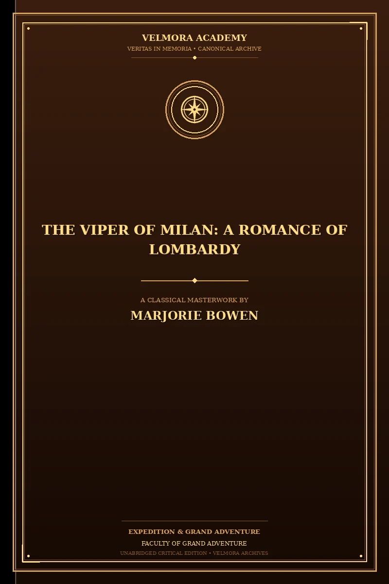 Cover of The Viper of Milan: A Romance of Lombardy