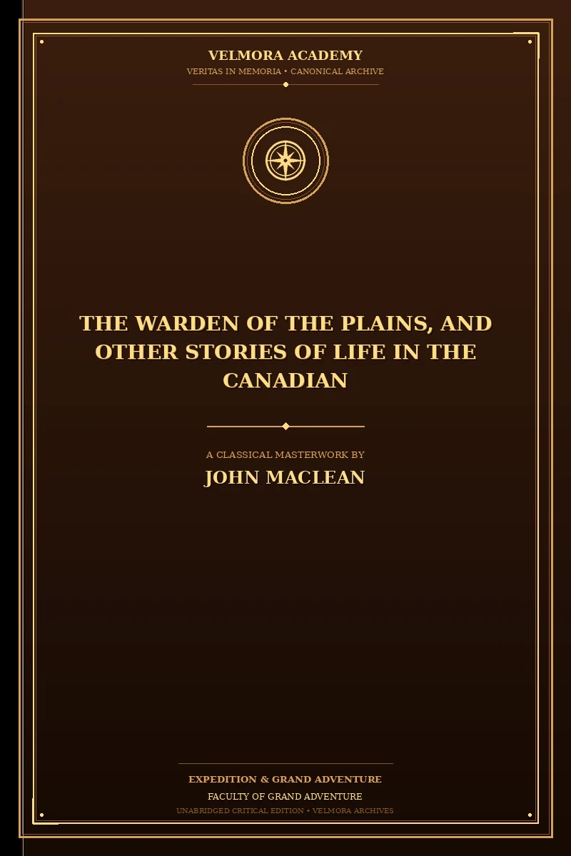 The Warden of the Plains, and Other Stories of Life in the Canadian