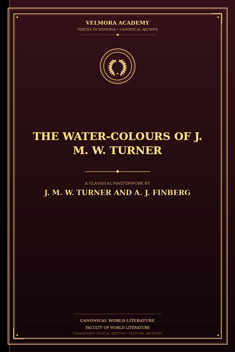 Cover of The Water-Colours of J. M. W. Turner