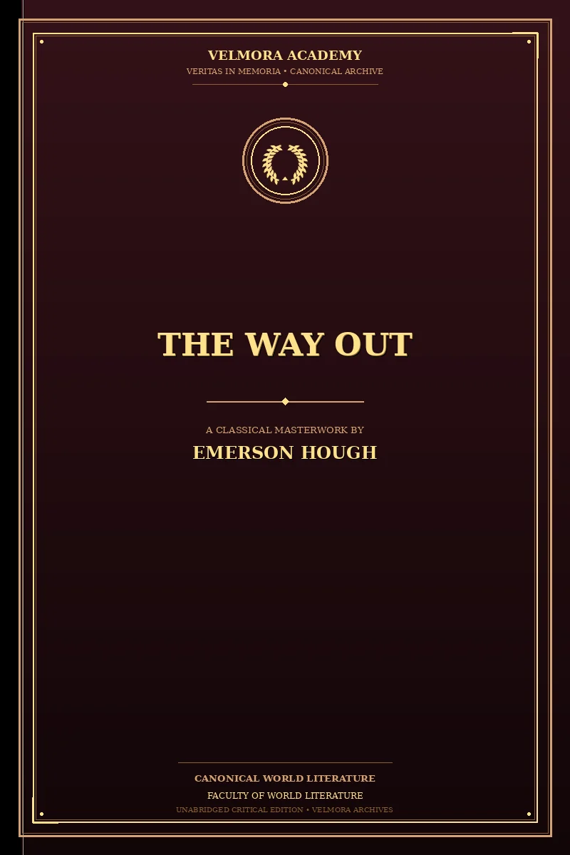 Cover of The Way Out