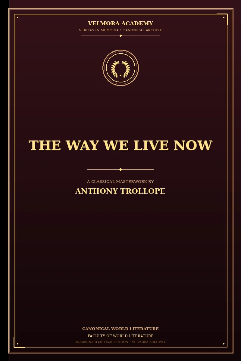 The Way We Live Now