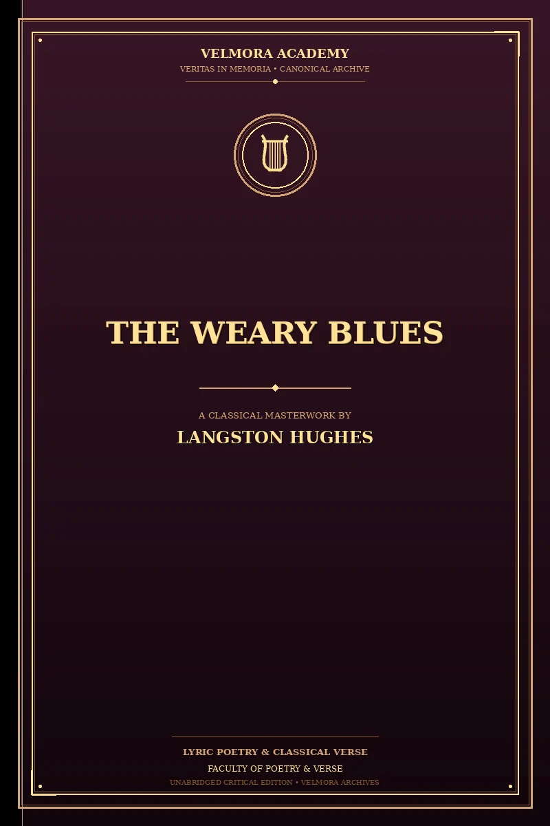 Cover of The weary blues