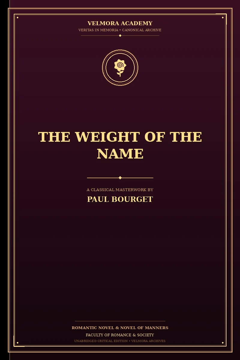 The weight of the name