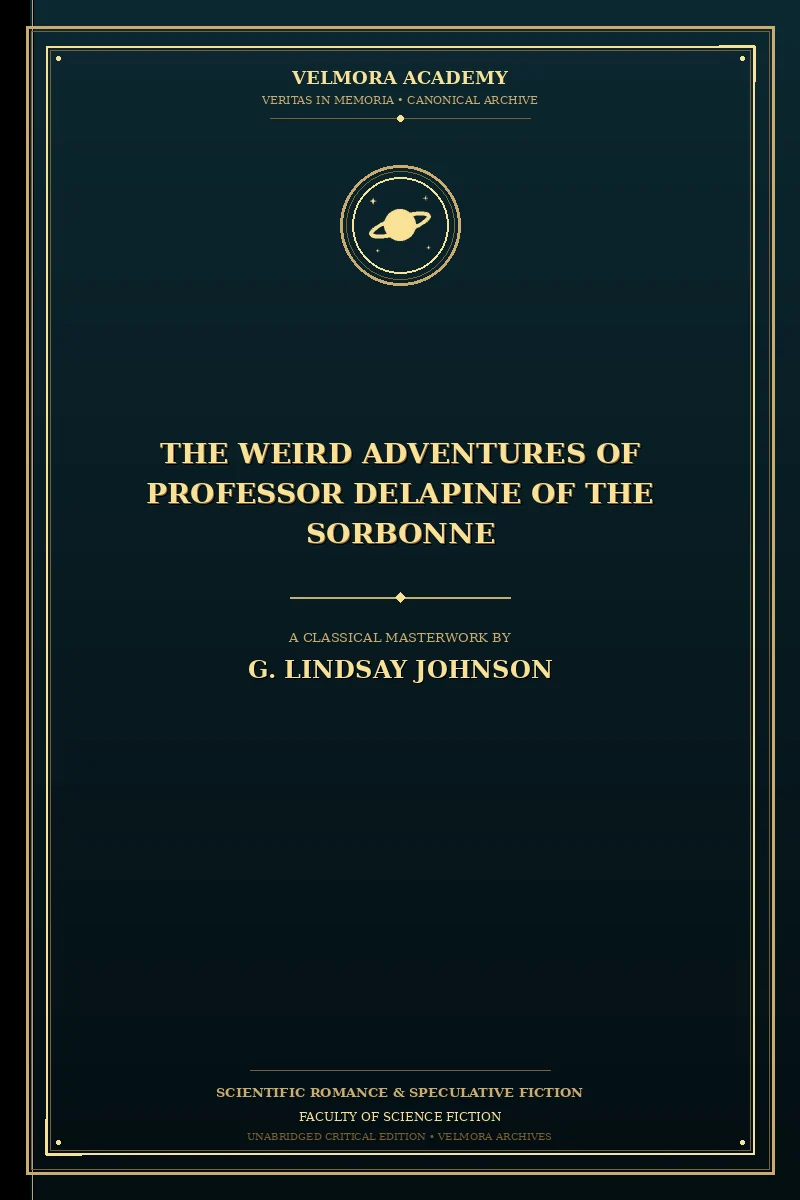 Cover of The Weird Adventures of Professor Delapine of the Sorbonne