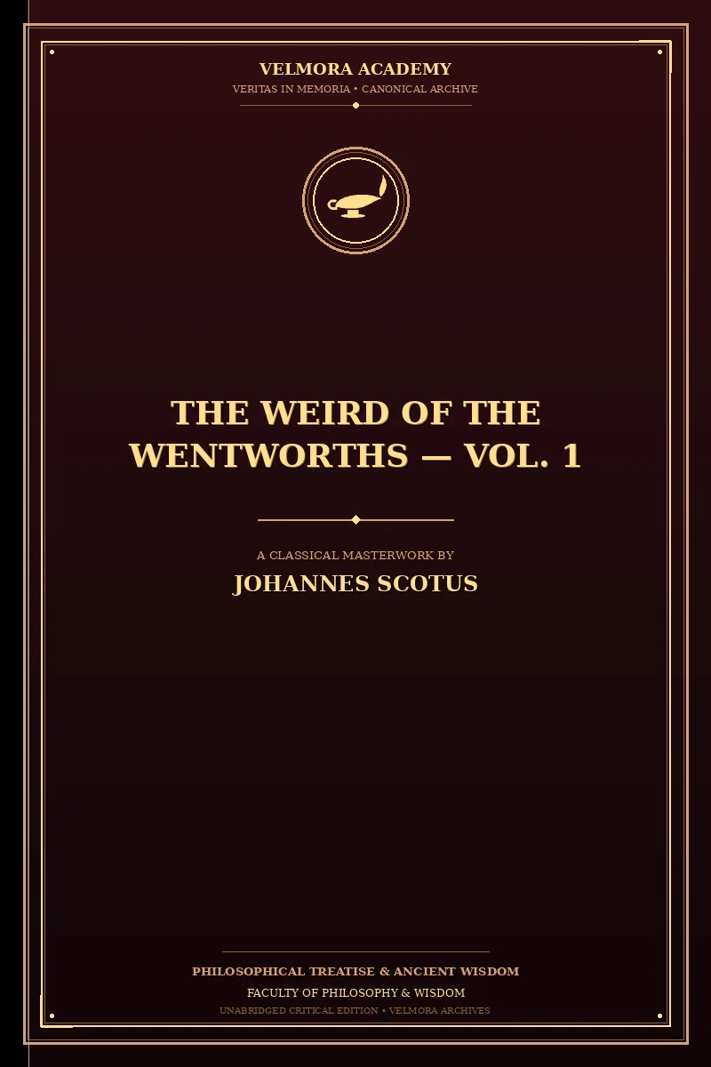 The Weird of the Wentworths — Vol. 1