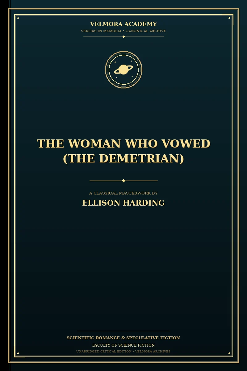 Cover of The Woman Who Vowed (The Demetrian)