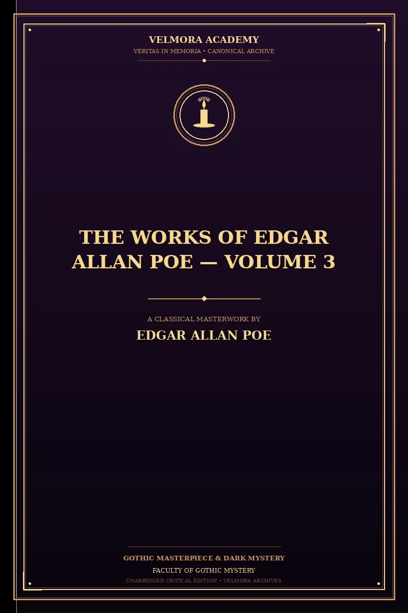 Cover of The Works of Edgar Allan Poe — Volume 3