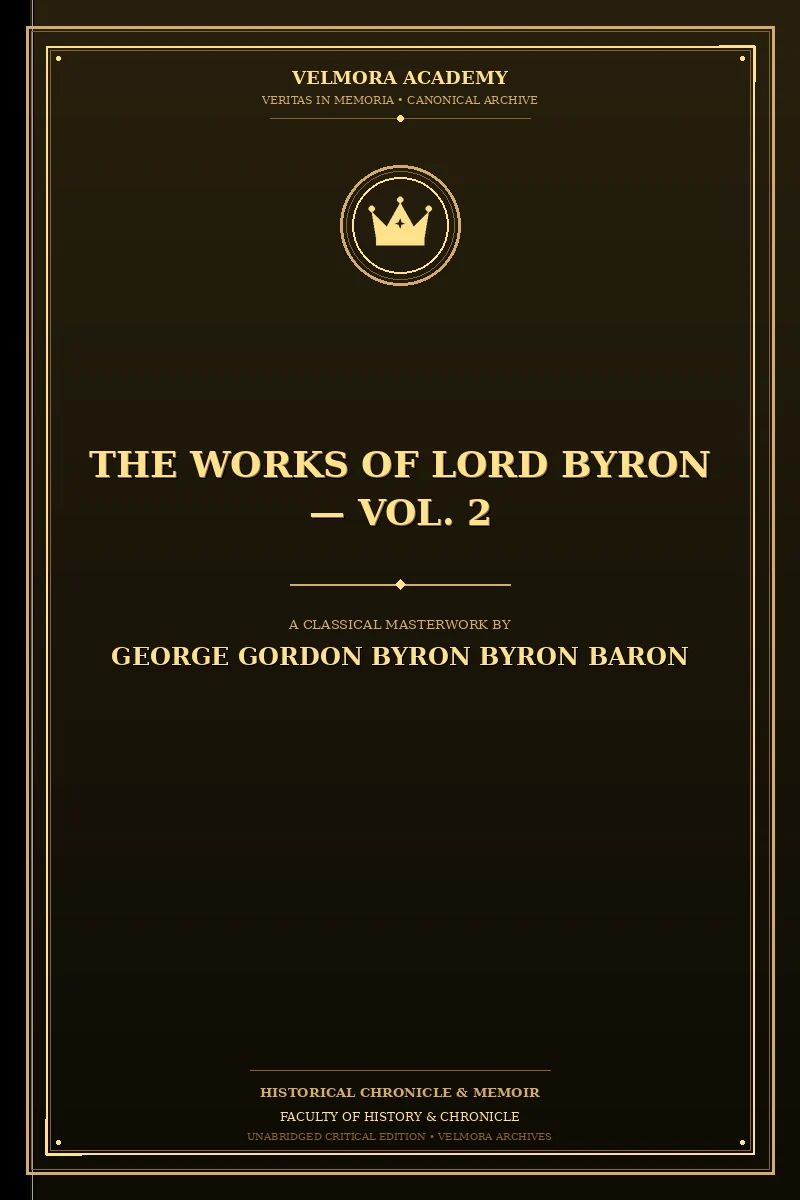 Cover of The Works of Lord Byron — Vol. 2