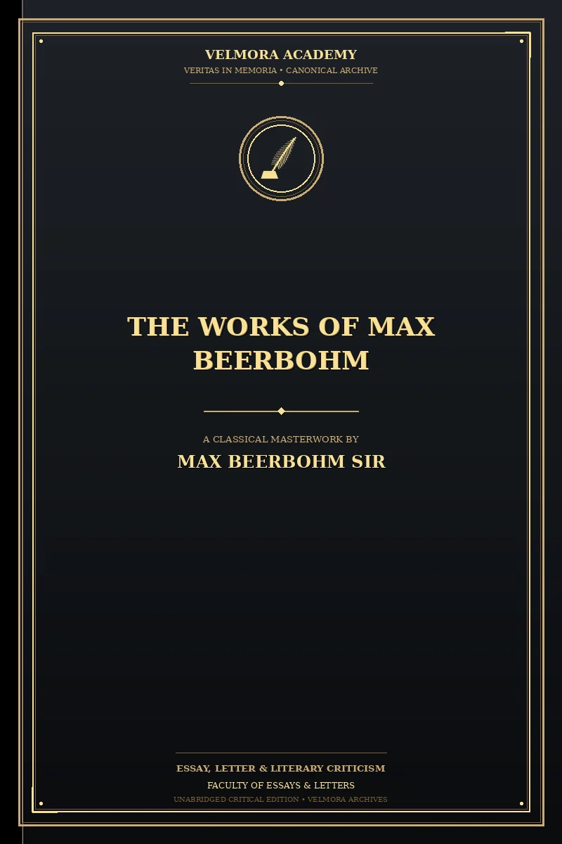 Cover of The Works of Max Beerbohm