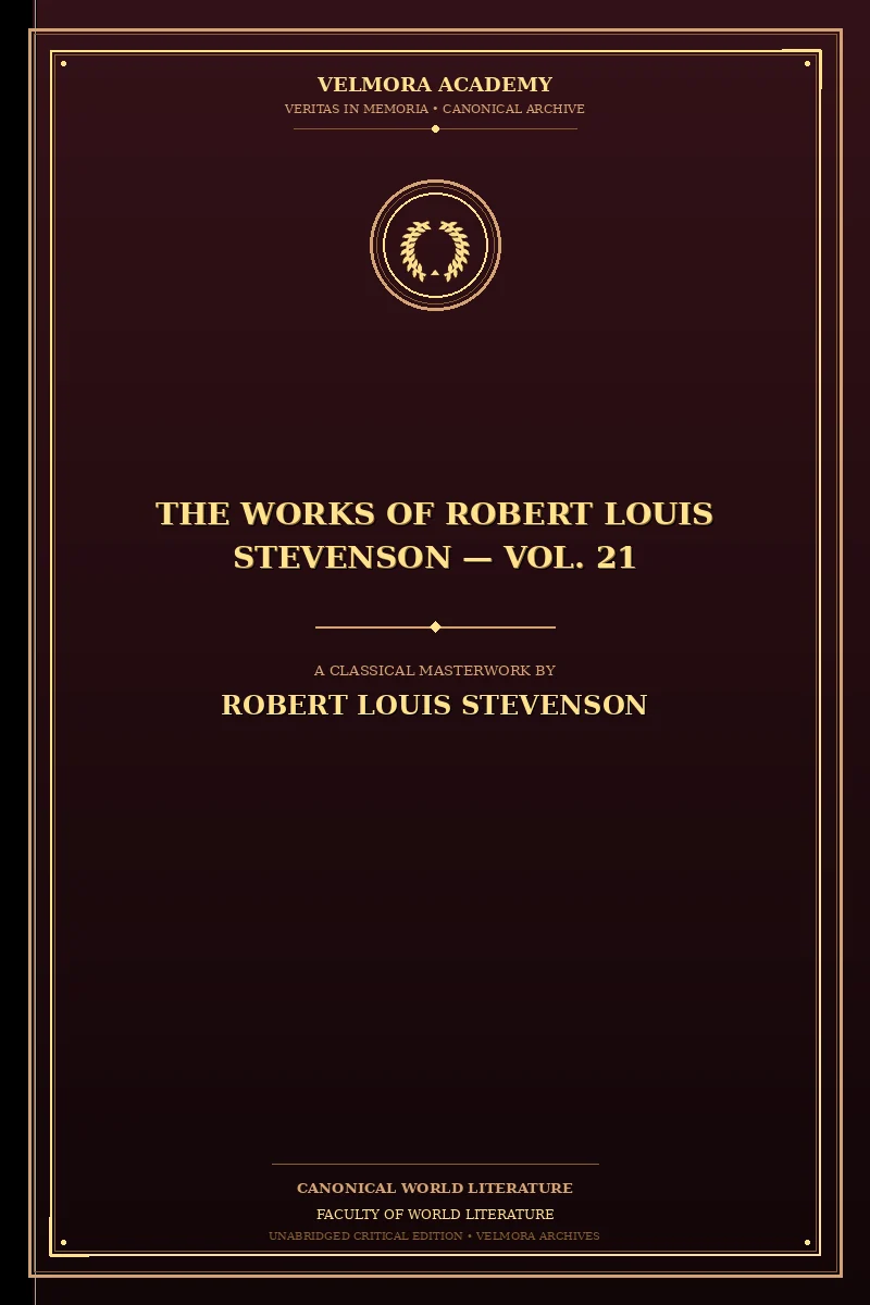 Cover of The Works of Robert Louis Stevenson — Vol. 21