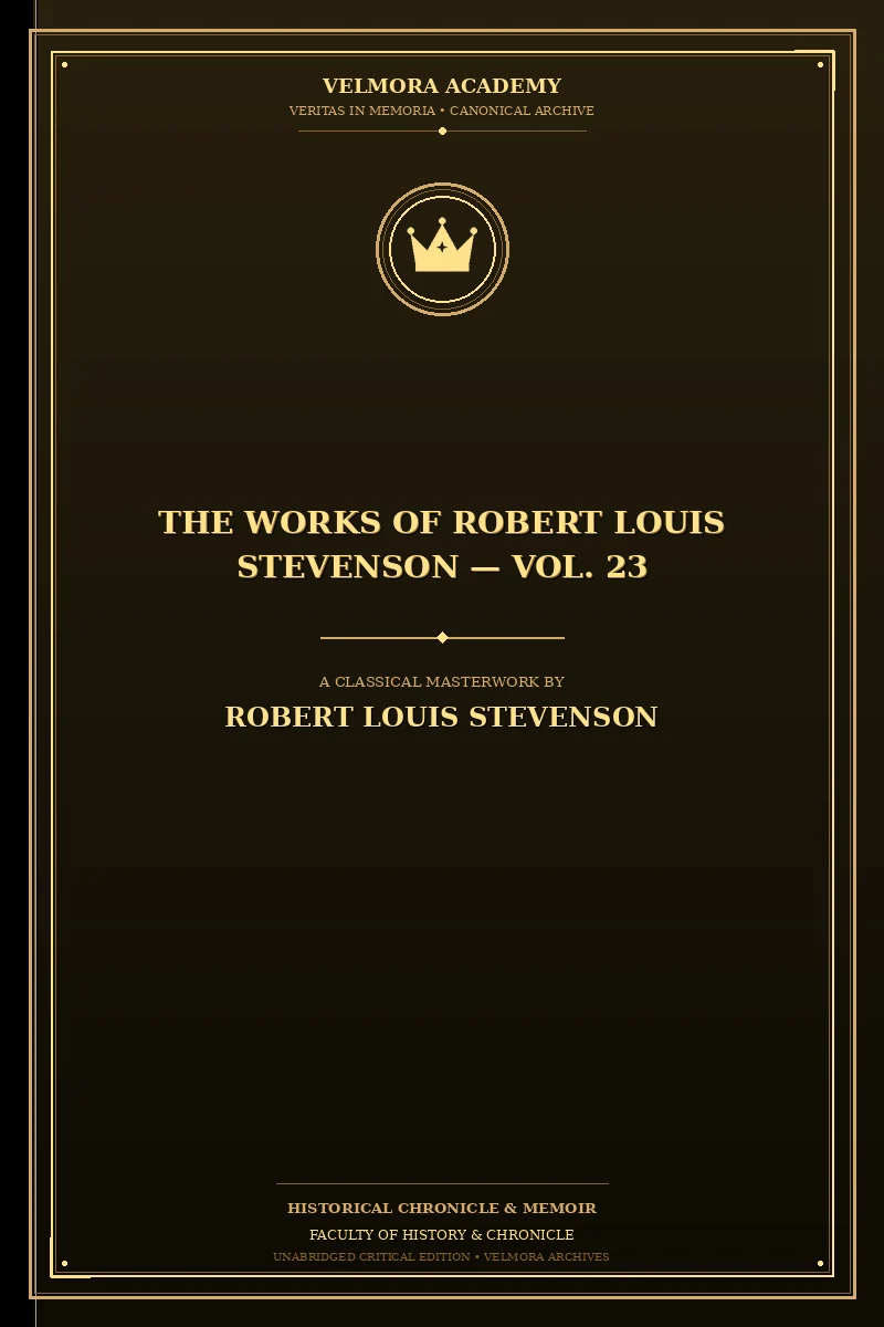 Cover of The Works of Robert Louis Stevenson — Vol. 23