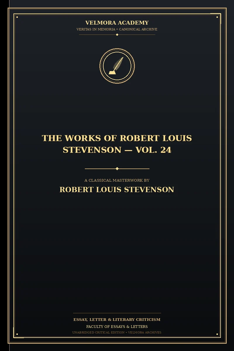 Cover of The Works of Robert Louis Stevenson — Vol. 24