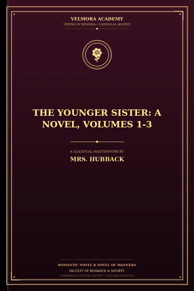 The Younger Sister: A Novel, Volumes 1-3