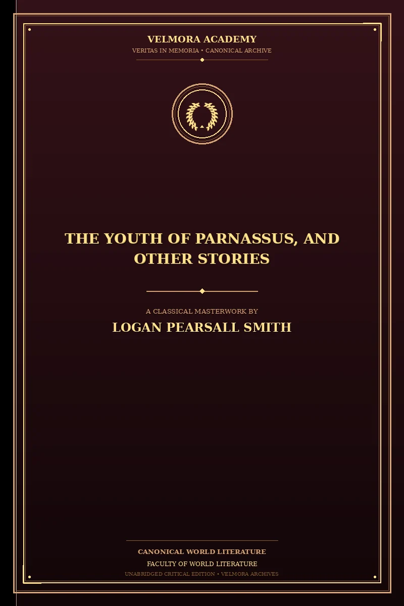 Cover of The Youth of Parnassus, and Other Stories