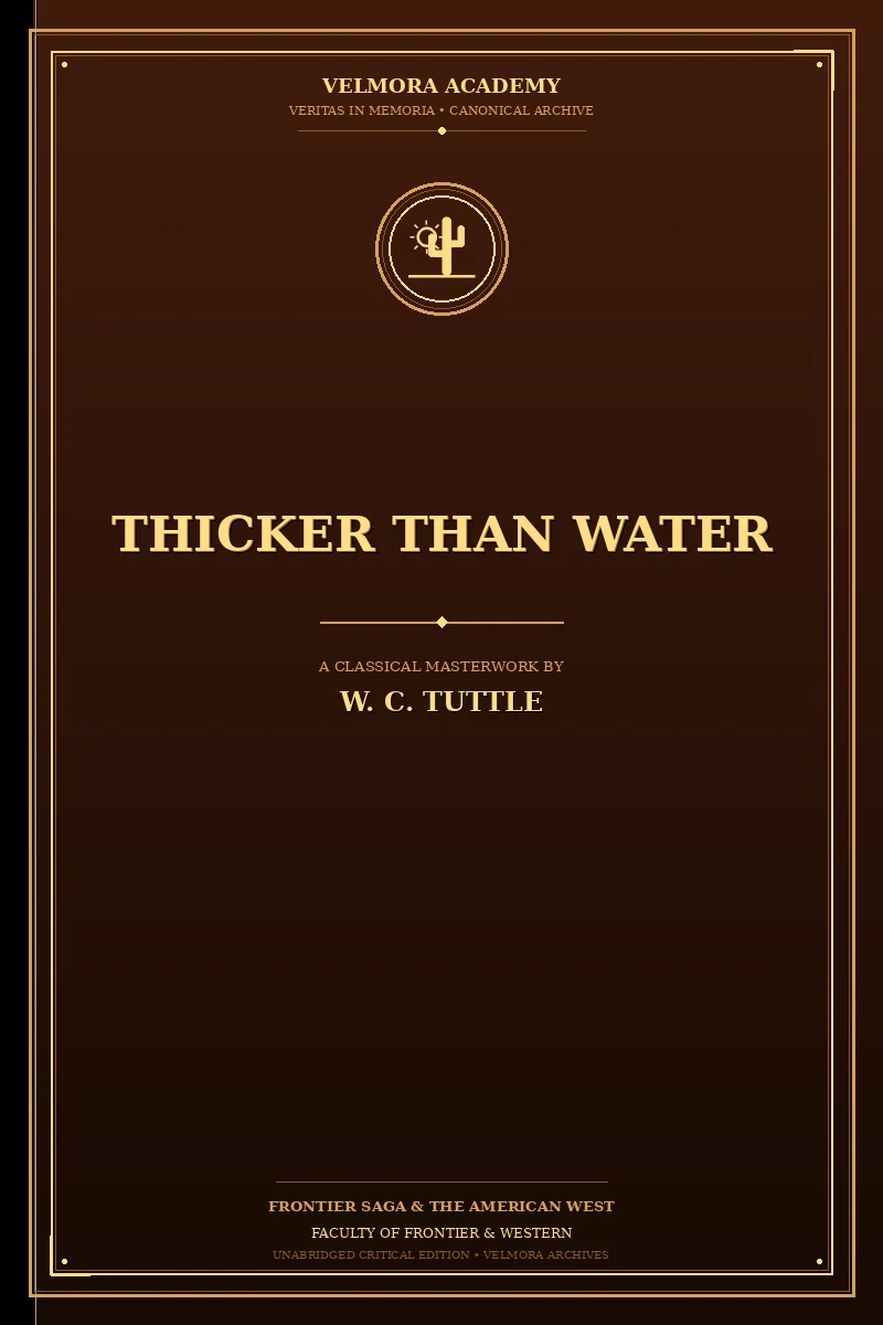 Cover of Thicker than water