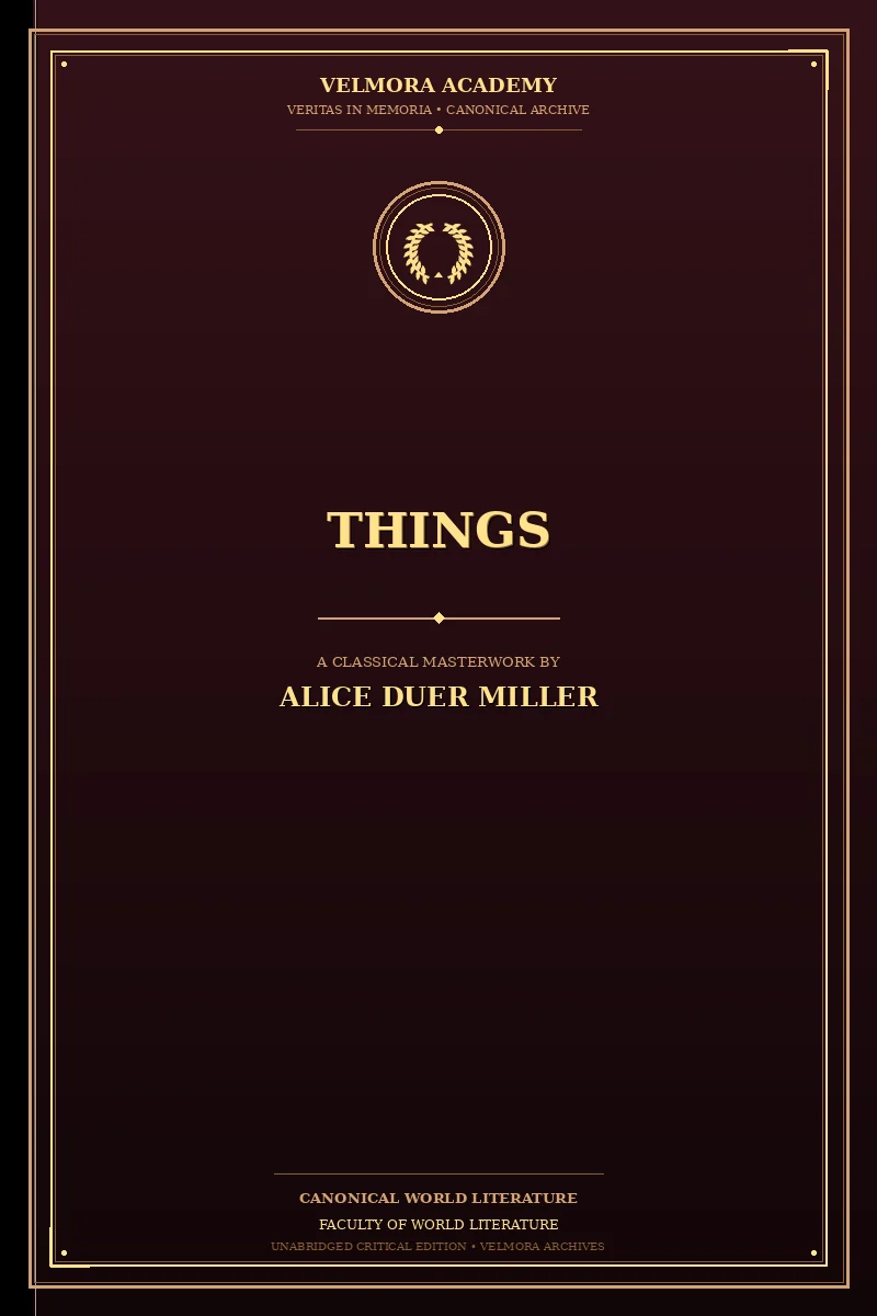 Cover of Things