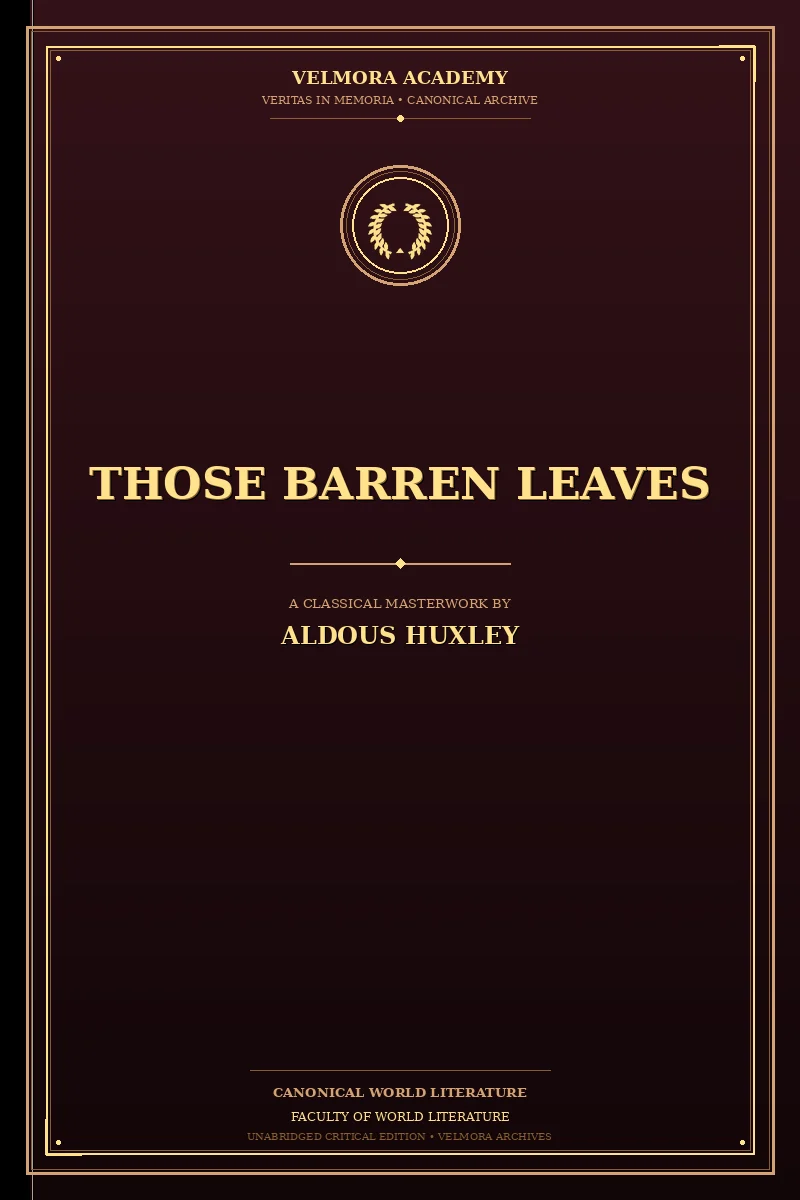 Those barren leaves