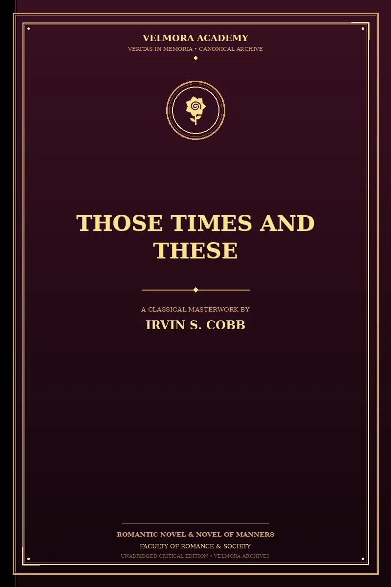 Cover of Those Times and These