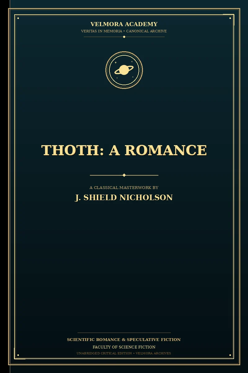 Thoth: A Romance