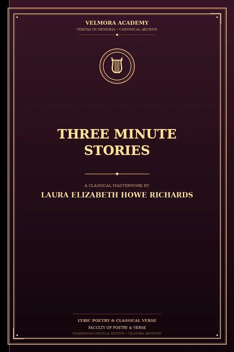 Cover of Three Minute Stories