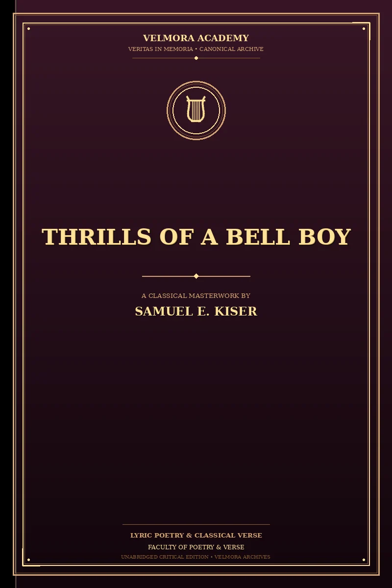 Cover of Thrills of a Bell Boy