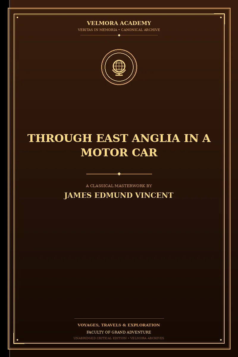 Cover of Through East Anglia in a Motor Car