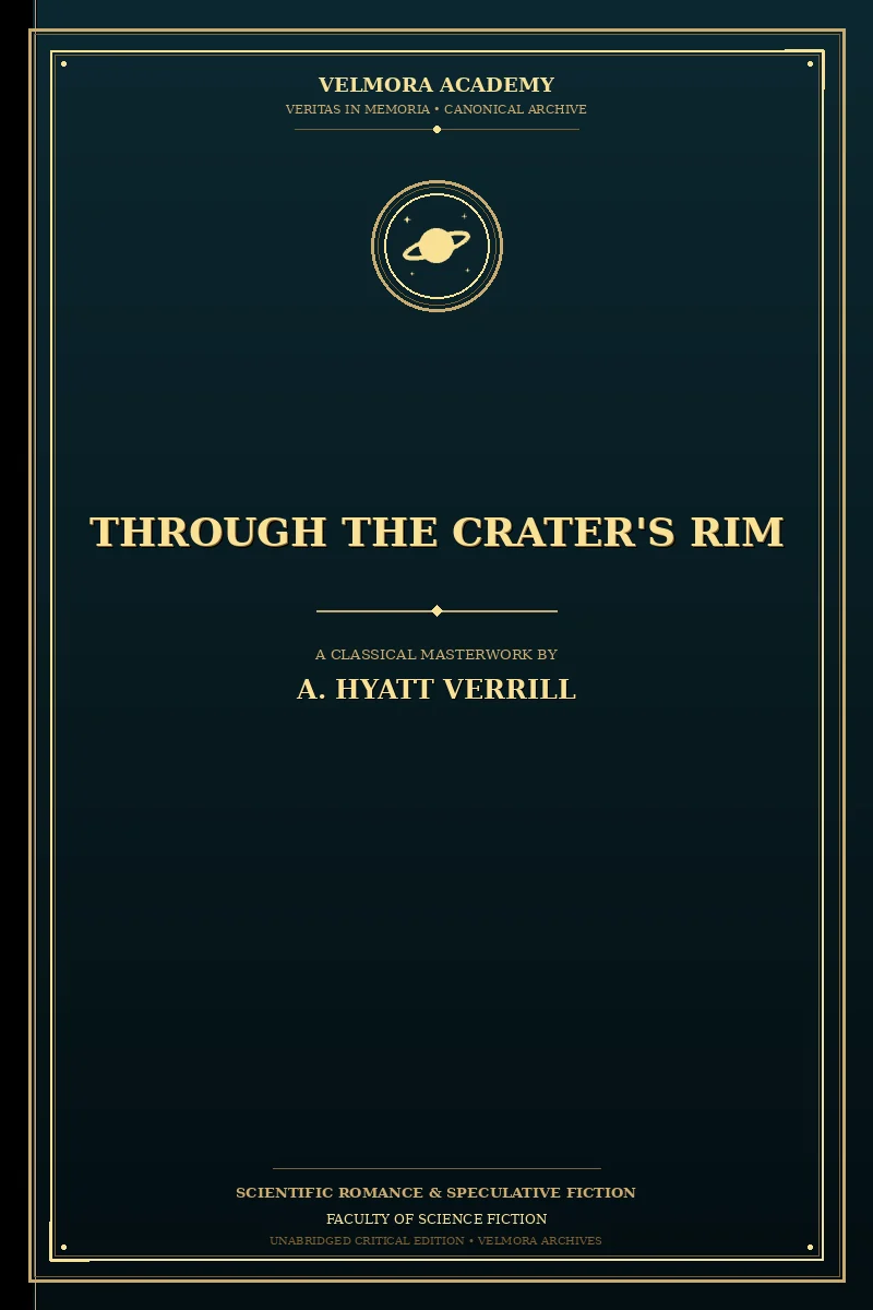 Cover of Through the crater's rim