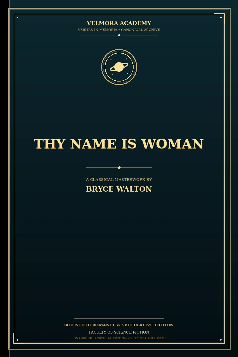 Cover of Thy Name Is Woman