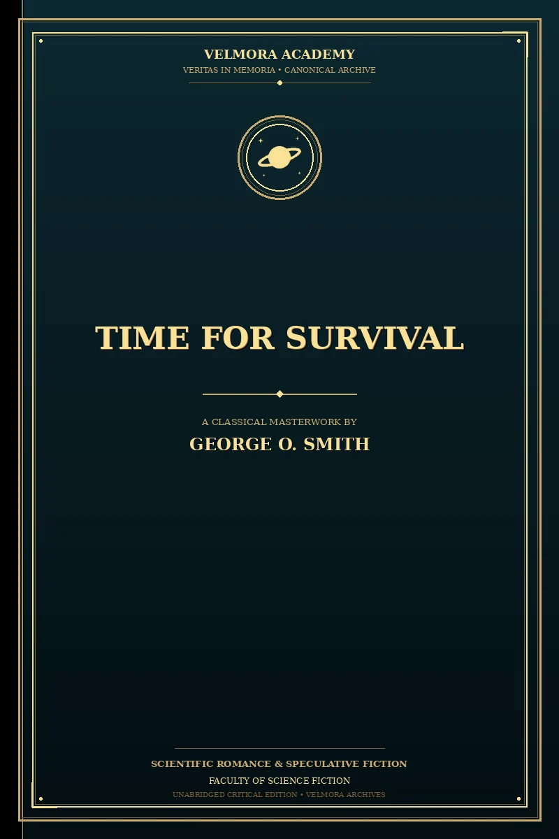 Cover of Time for survival