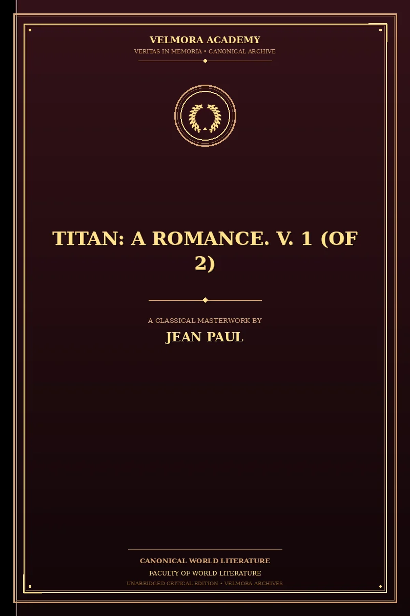 Cover of Titan: A Romance. V. 1 (of 2)